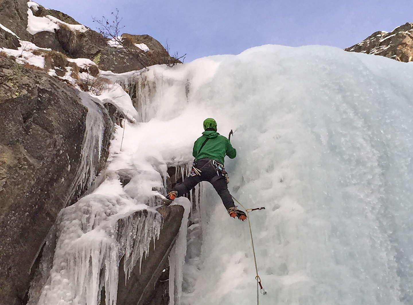 Epic Waterfall Ice Climbing in the Cogne Valley Italy