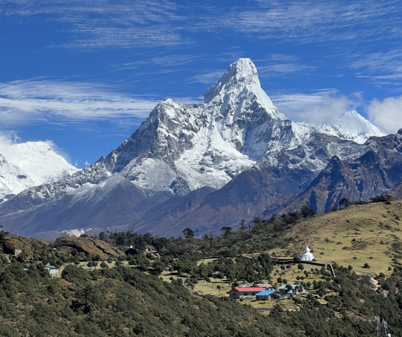 Ama Dablam is referred to as the jewel of the Khumbu Valley