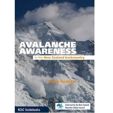 Image of the front cover of the book Avalanche Awareness in the NZ Backcountry