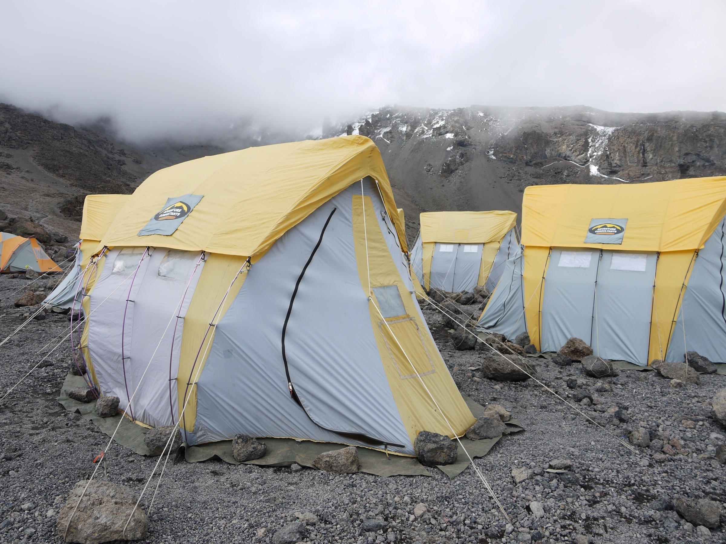 Tents on Kilimanjaro