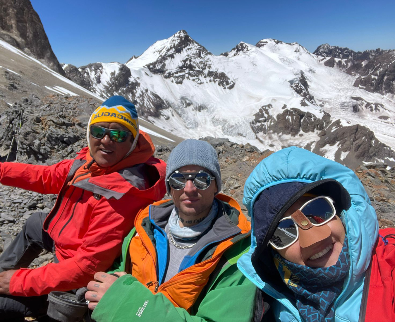 AC Private Aconcagua Expedition team at Camp 2 Nido de Condores enroute to climb South America's highest peak!