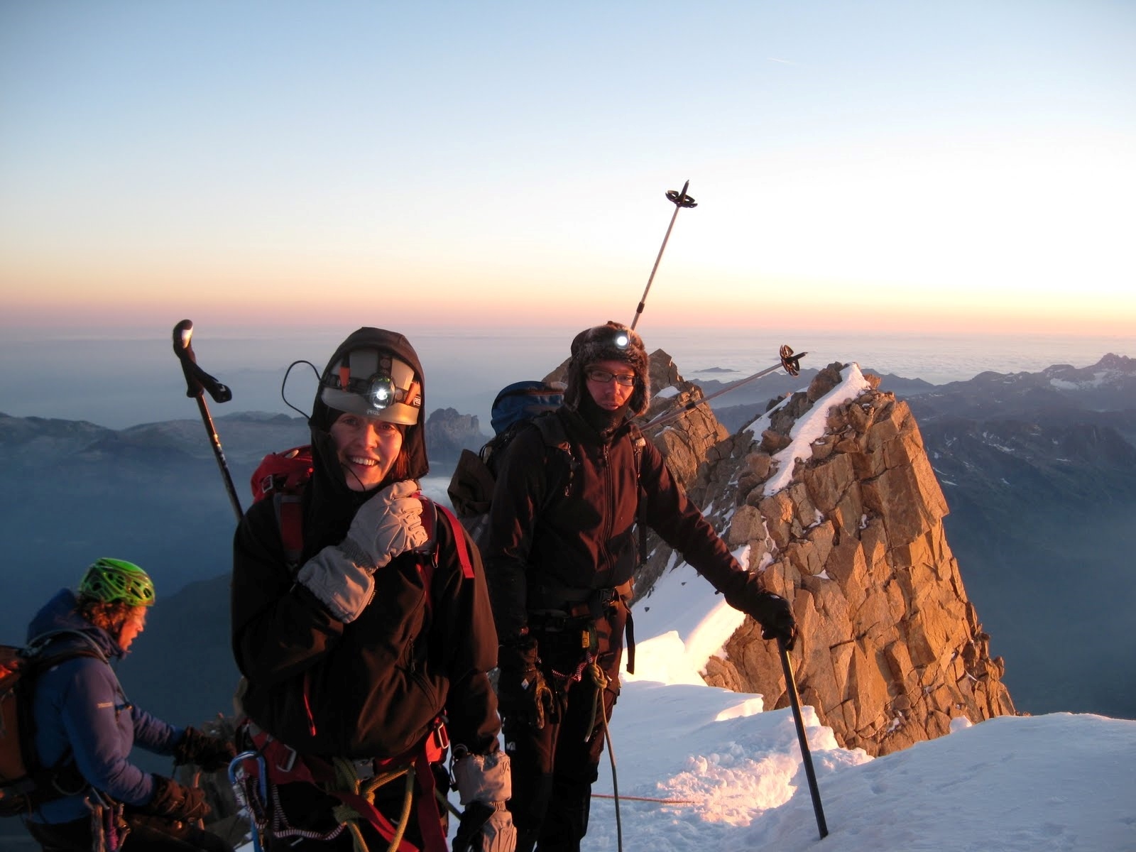 Climbing Mont Blanc, reaching the Col de Mauduit