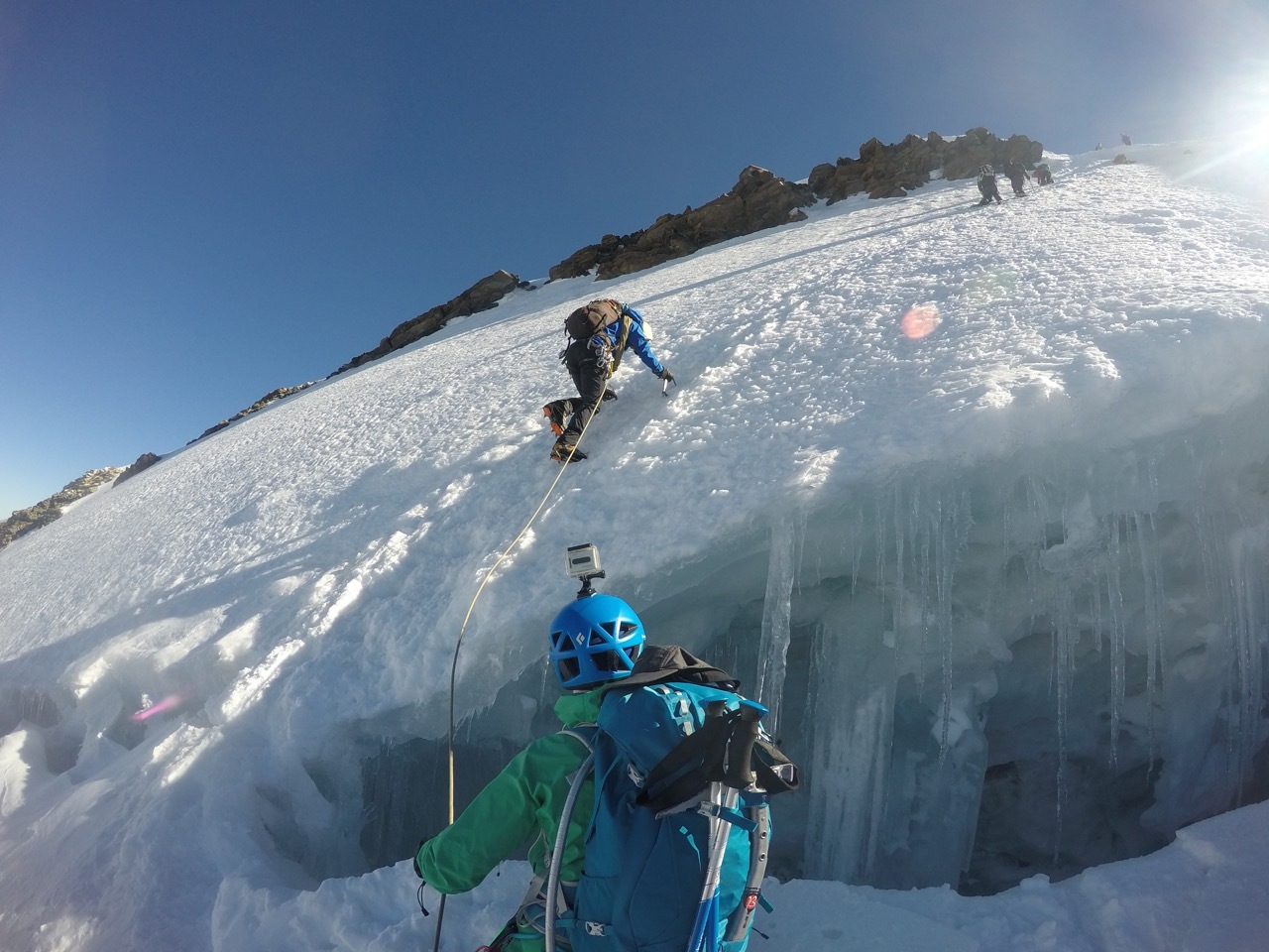 Getting on the sharp end of the climbing rope