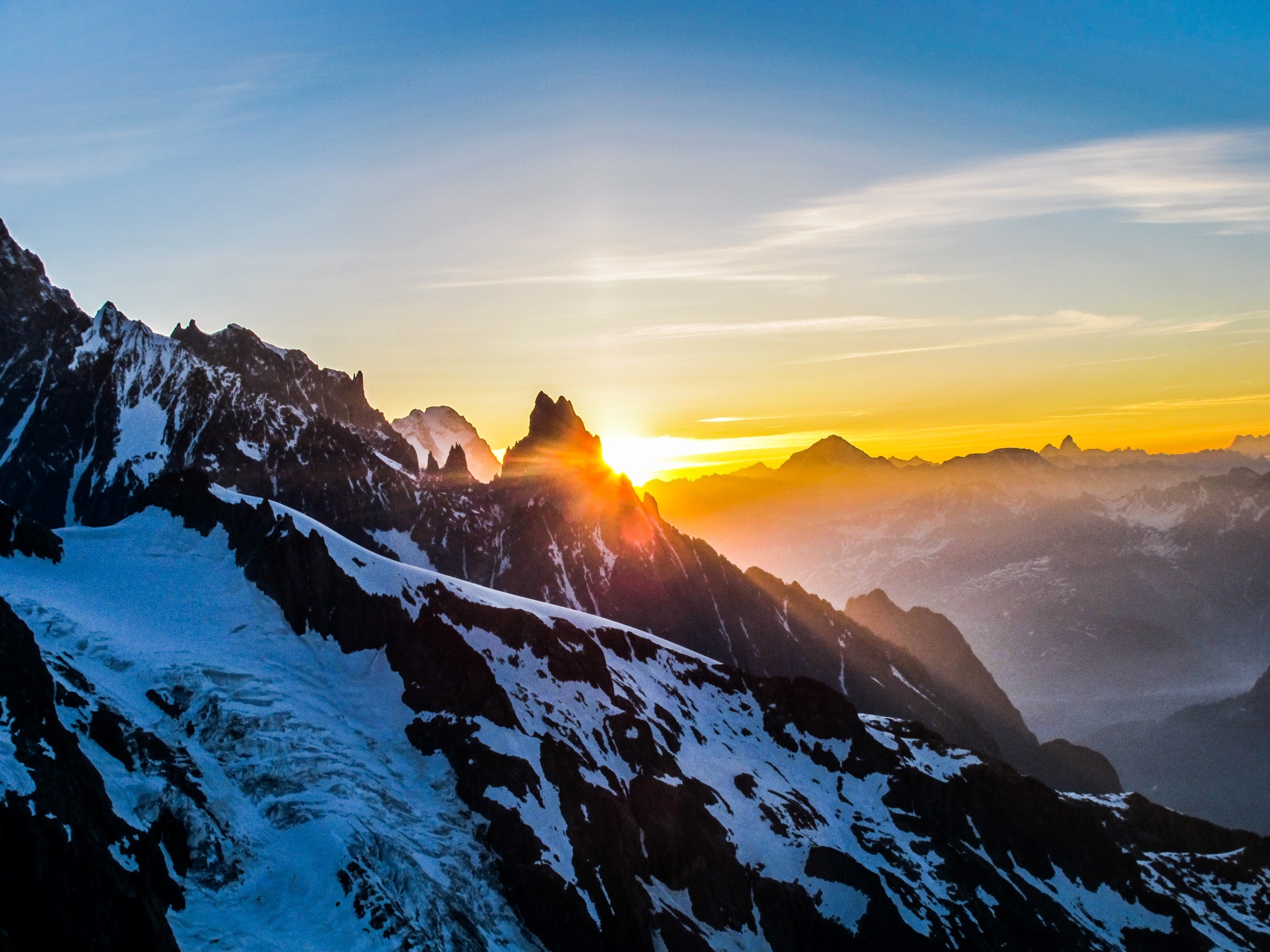 Super amazing sunsets in the Alps
