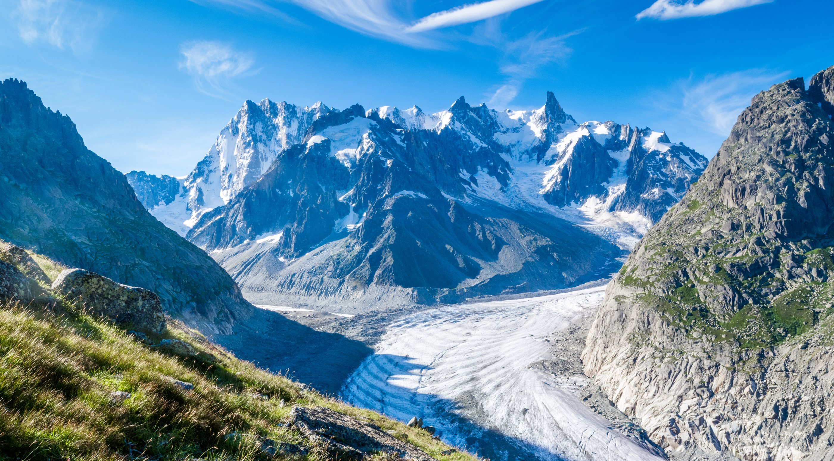 The Vallee Blanche in the Mont Blanc region