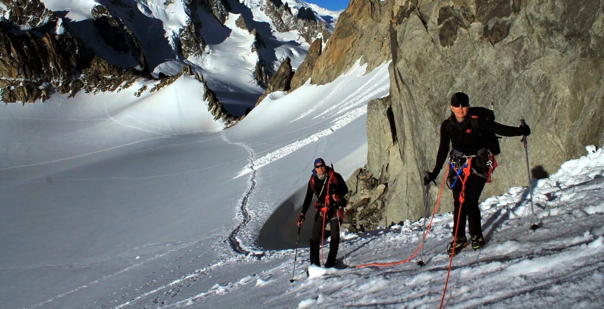 Learn basic mountaineering skills on the Chamonix Introductory Mountaineering Course