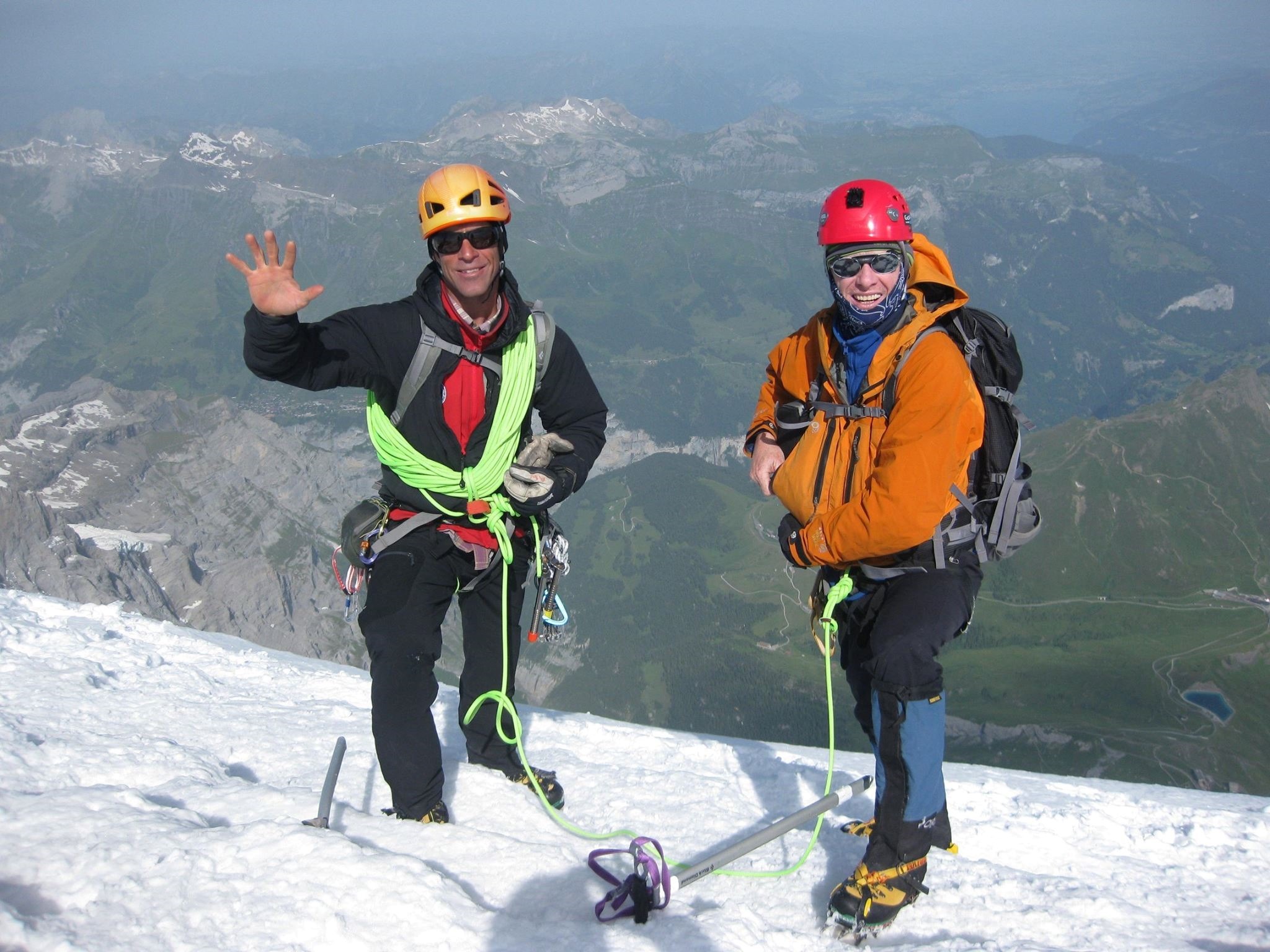All roped up for glacier travel