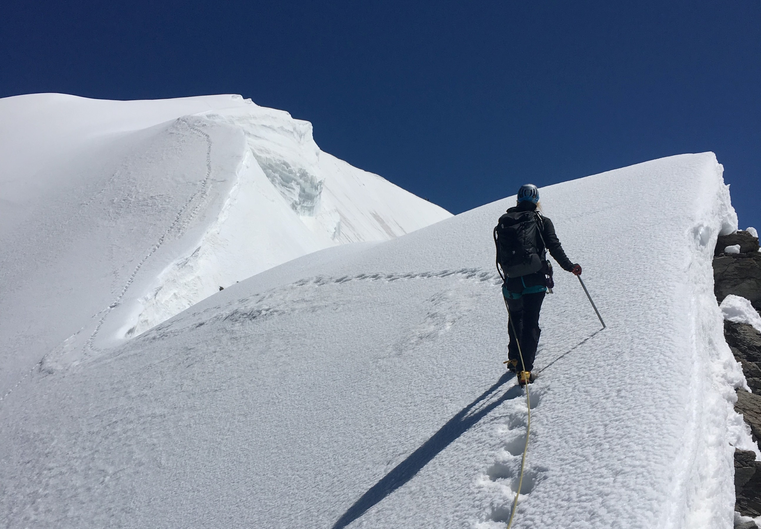 Summit ridge of the Eiger