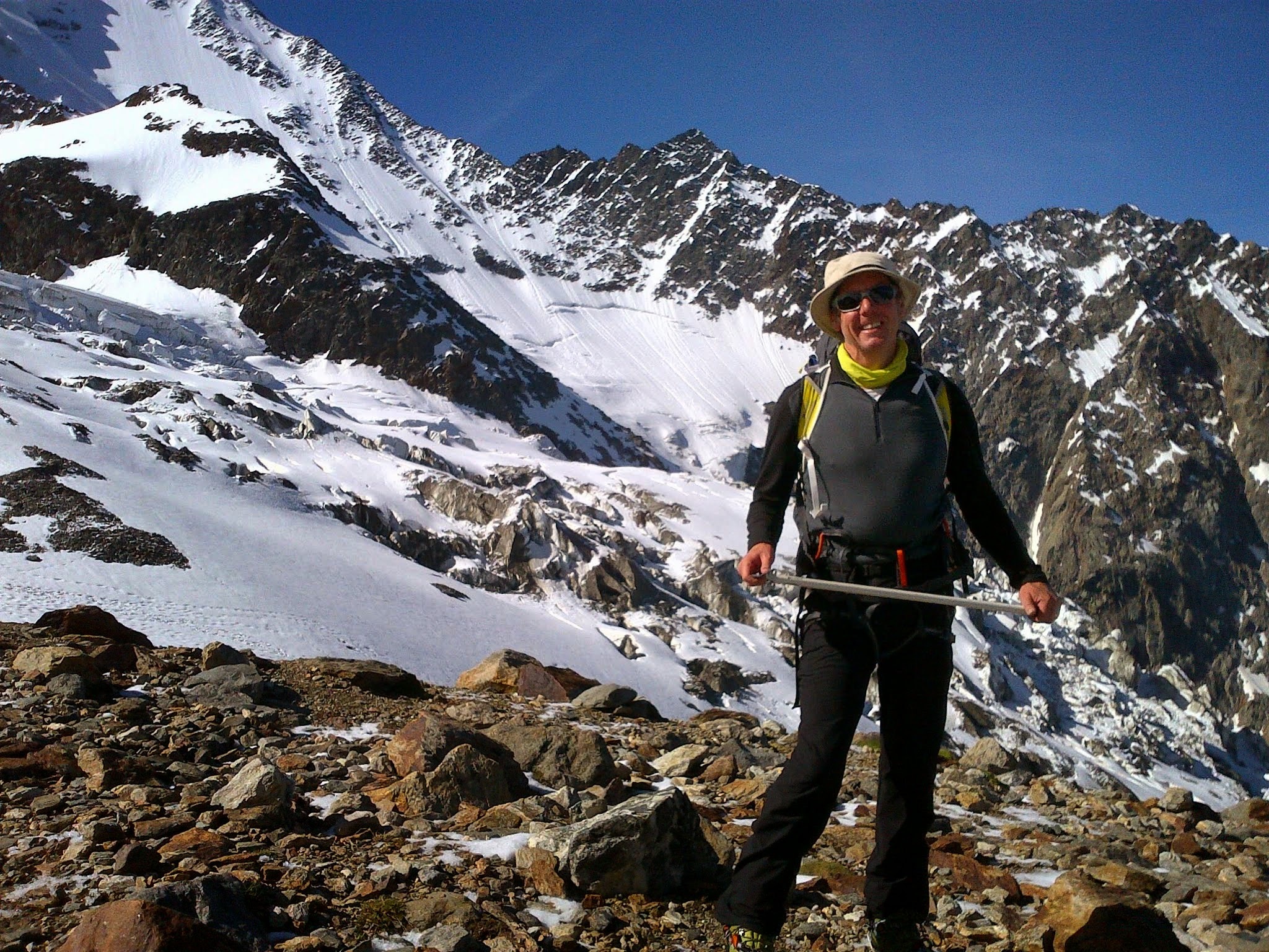 Practising skills on the Gran Paradiso Course and Ascent