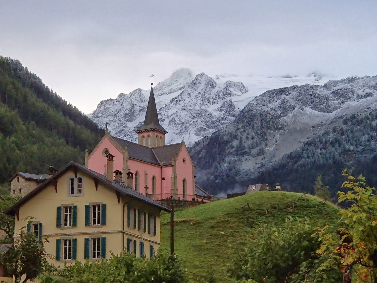 Pass through alpine villages on the Tour du Mont Blanc trek