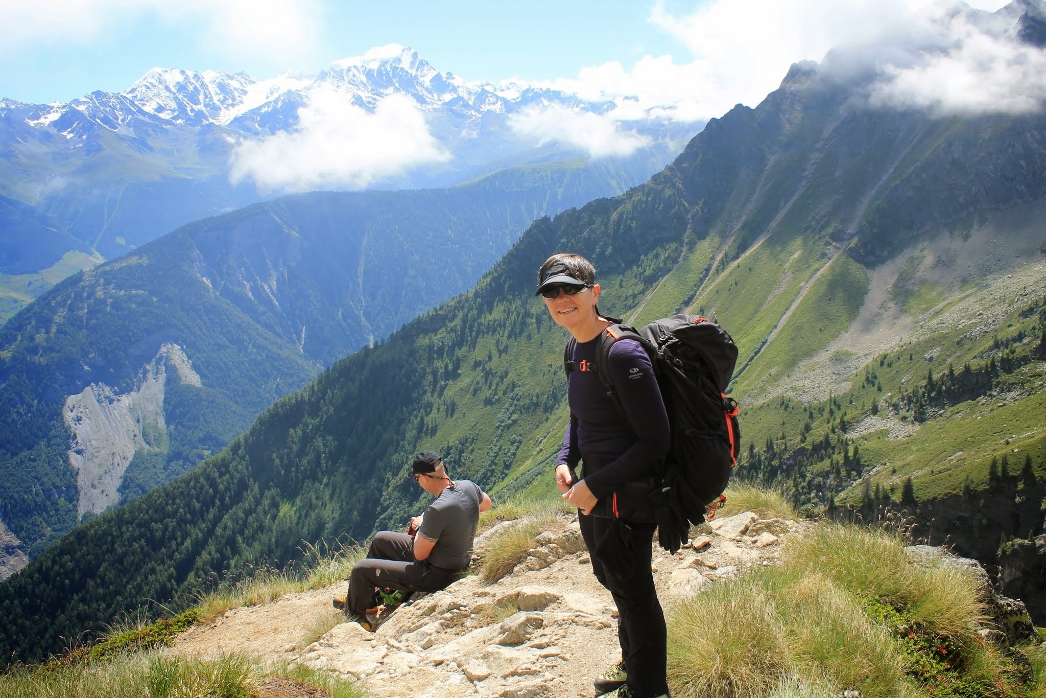 Gorgeous views of the Mont Blanc Massif on the Tour du Mont Blanc trek