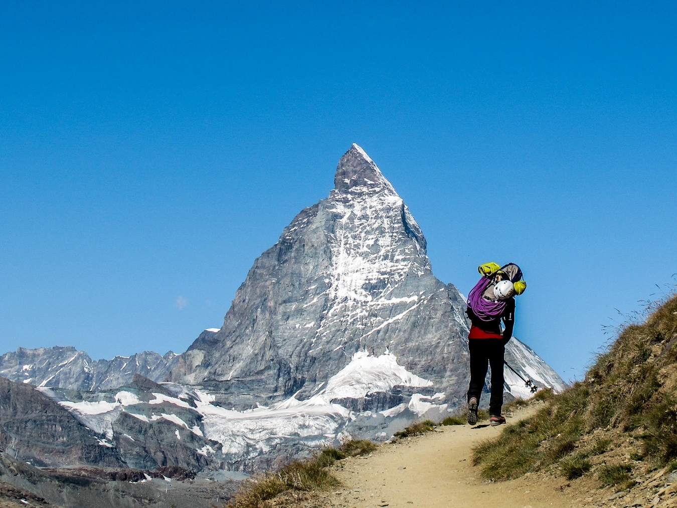 The famous Matterhorn in Switzerland