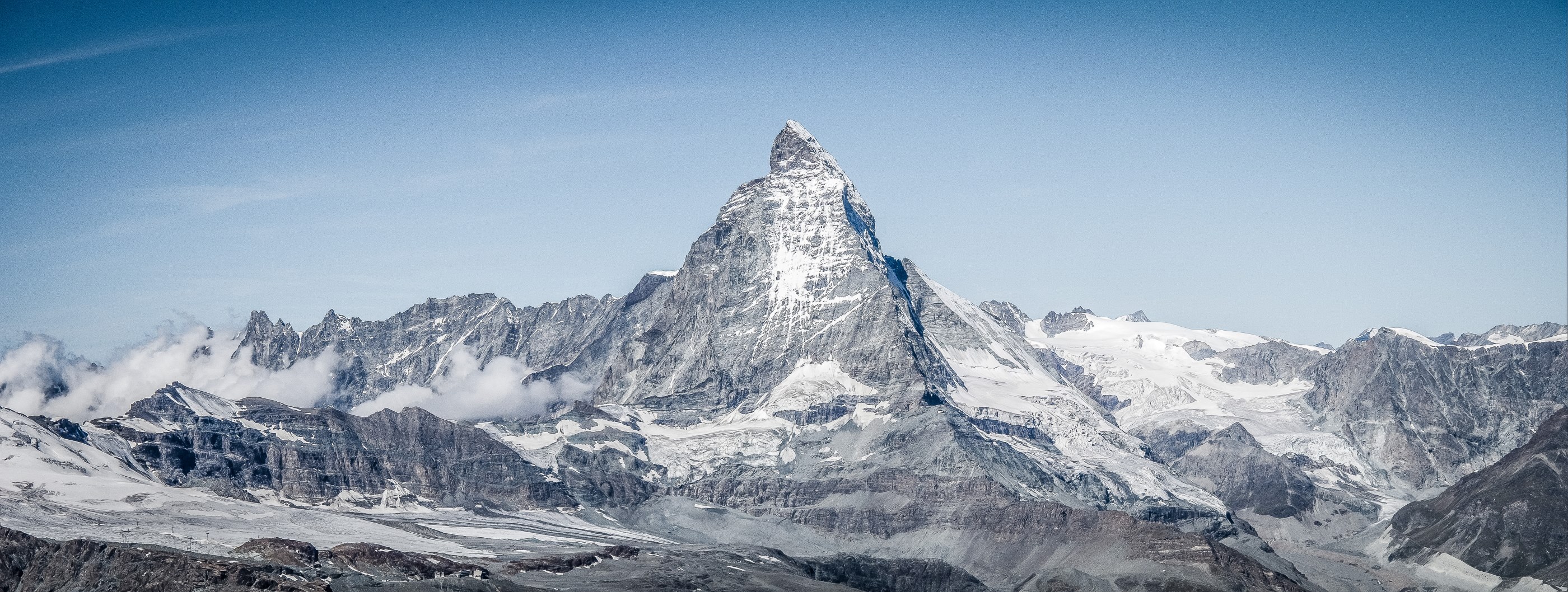 The Matterhorn with Hörnli Ridge in profile