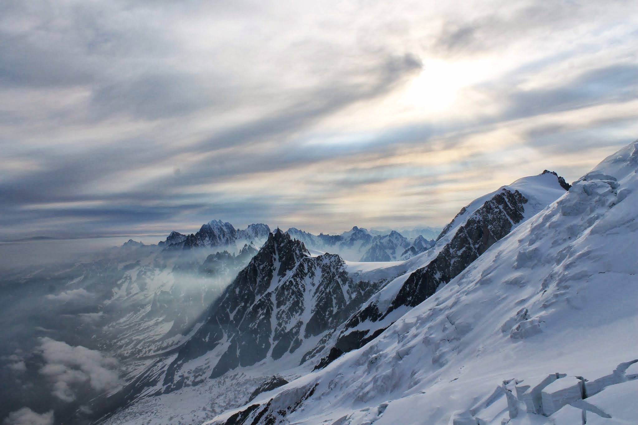 Incredible views over the European Alps