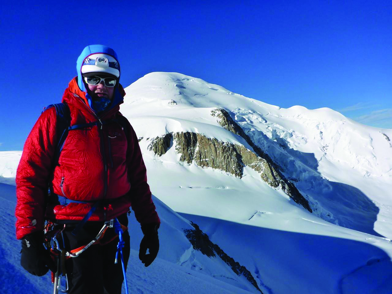 Approaching Mont Blanc summit