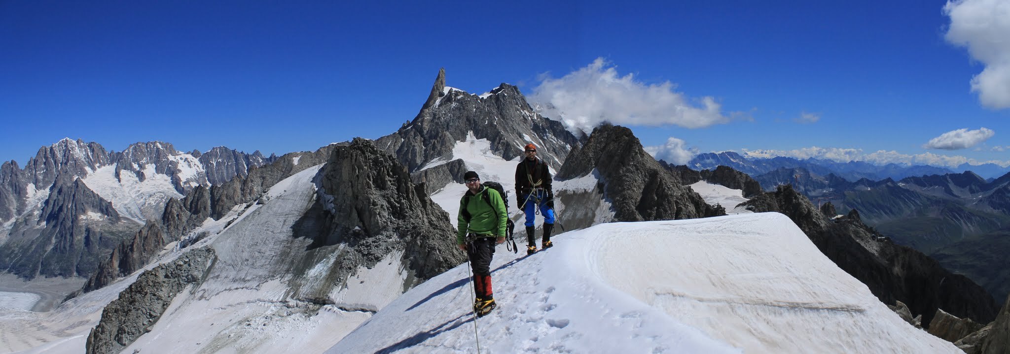 Climbing Aiguille d Entreves to prepare for Mont Blanc