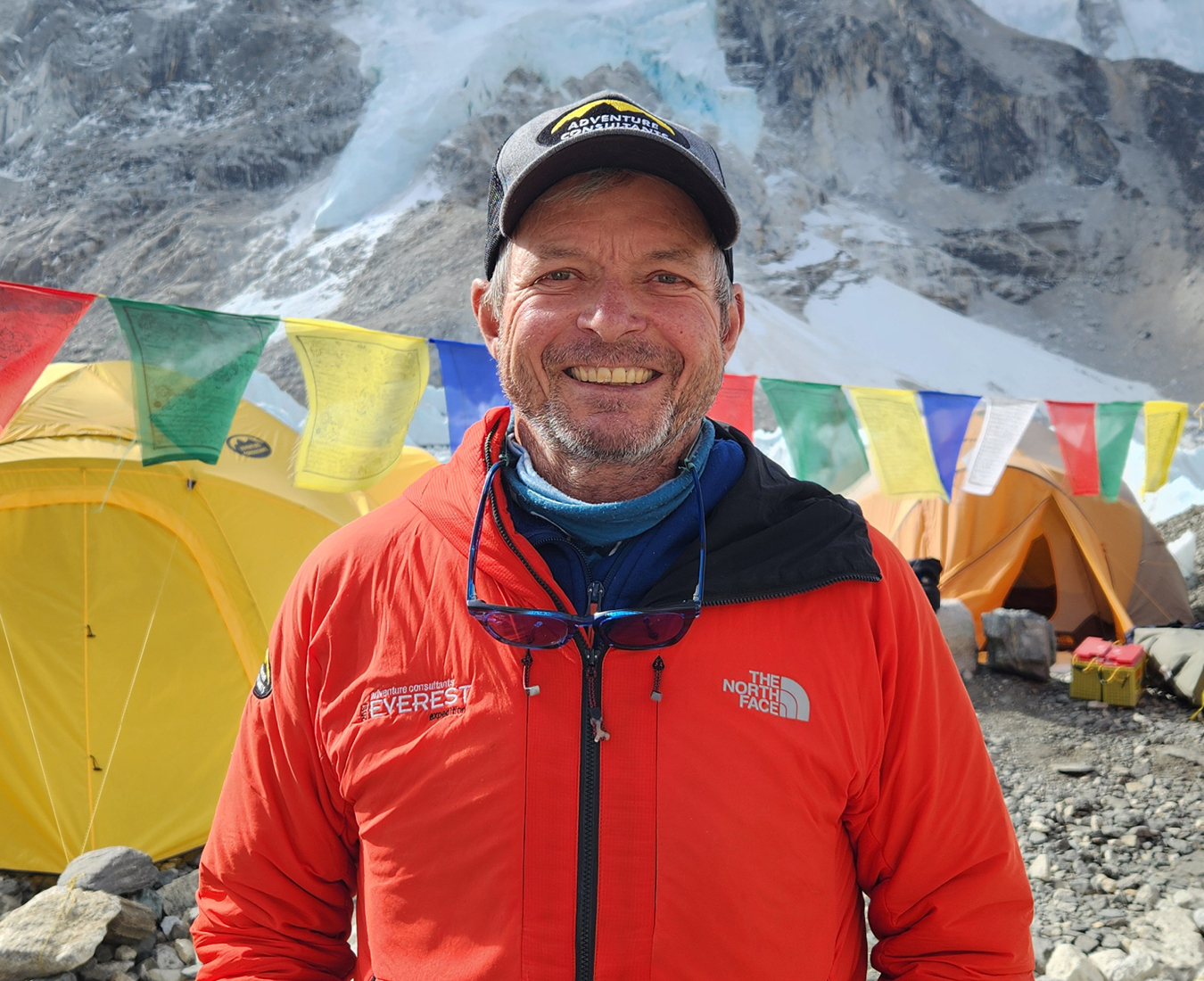 AC Trekking Guide Rene Schwaller at Everest Base Camp