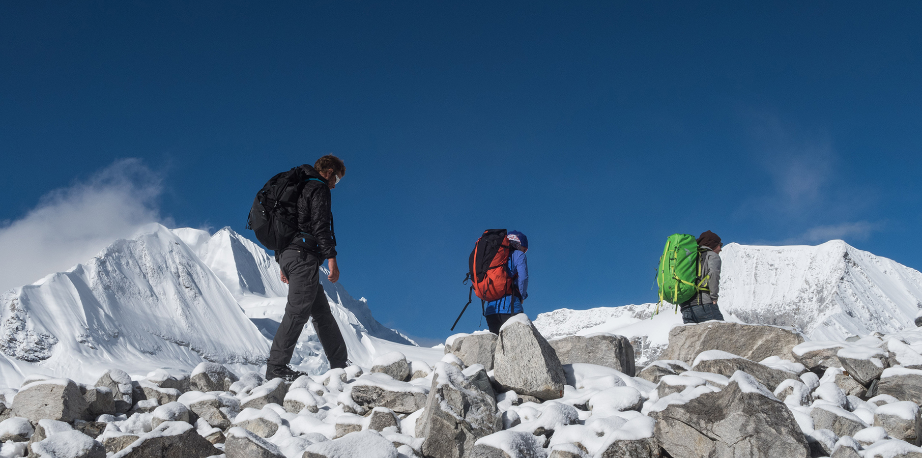 Cho Oyu team trekking to Advanced Base Camp