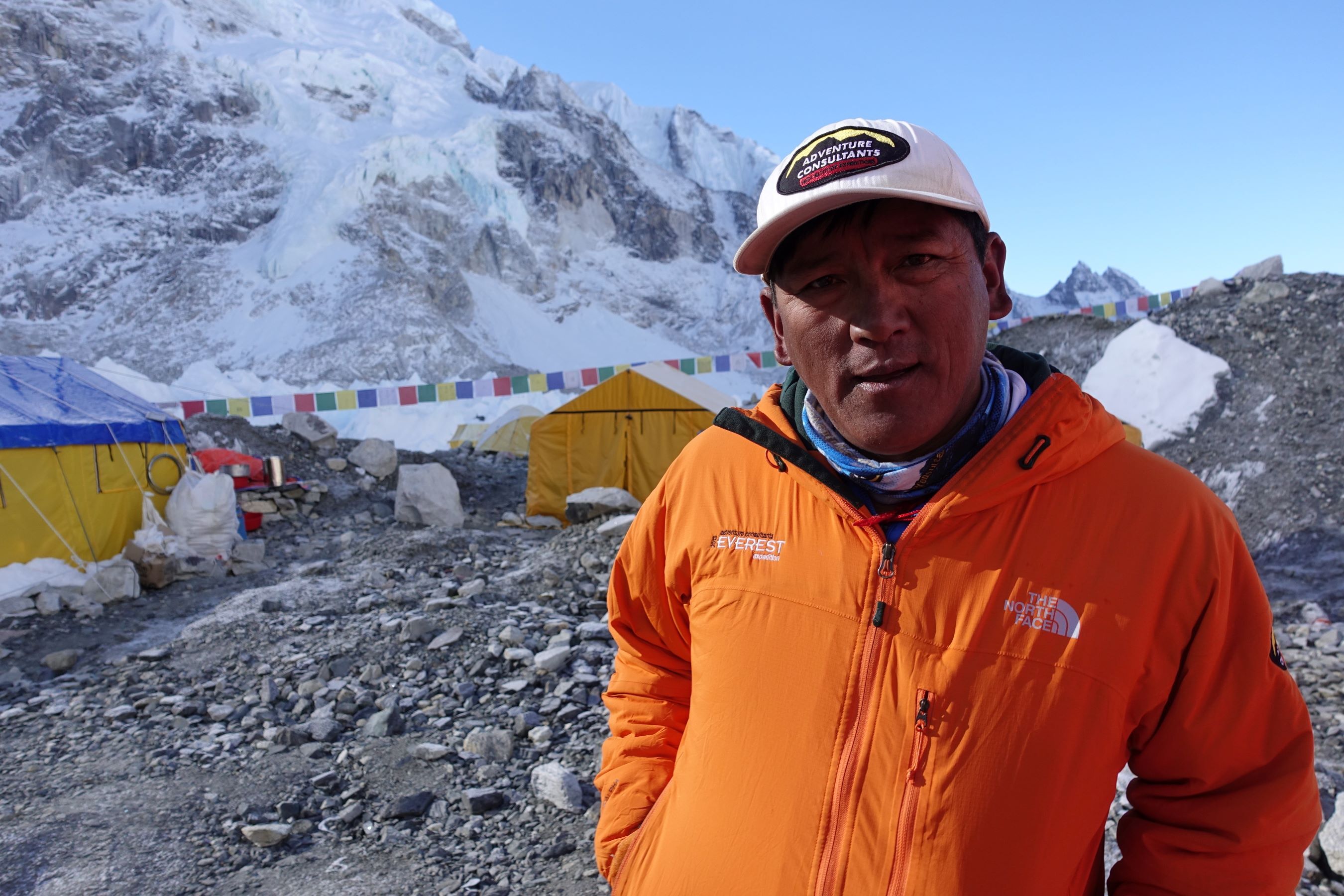 Ang Dorjee Sherpa at Everest Base Camp