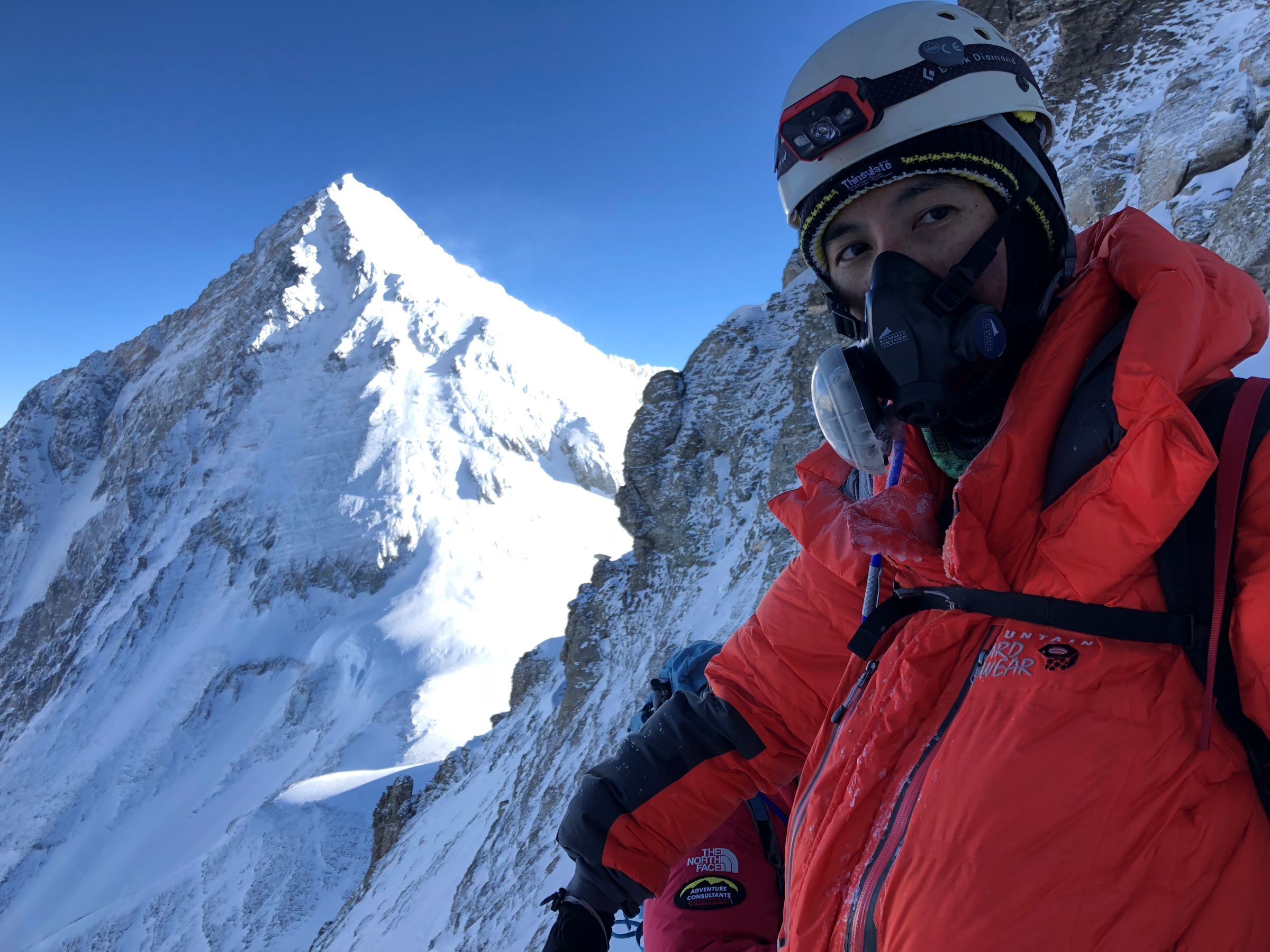 Dawn with Mt Everest behind