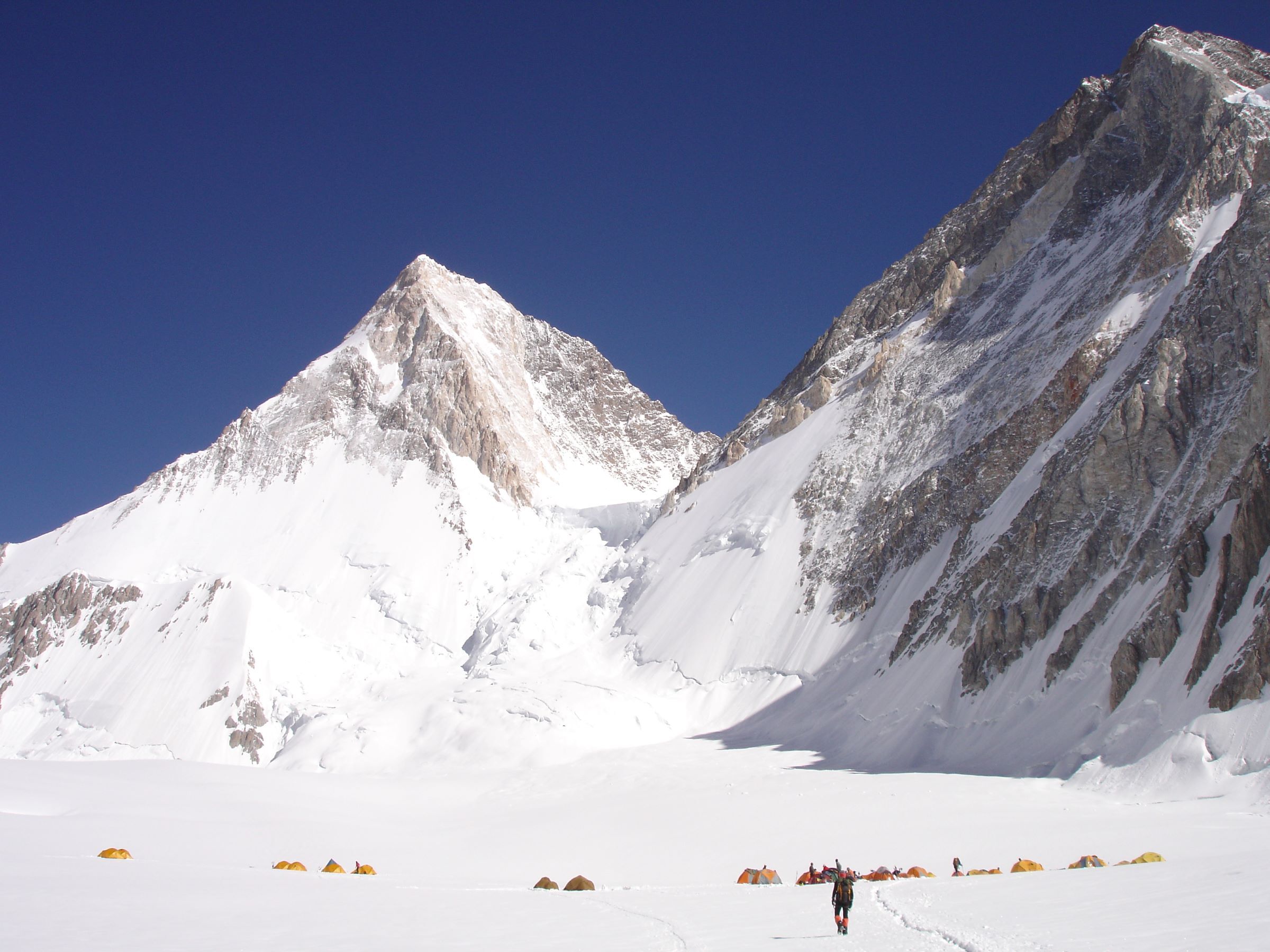 Camp 1 on Gasherbrum 2 Pakistan