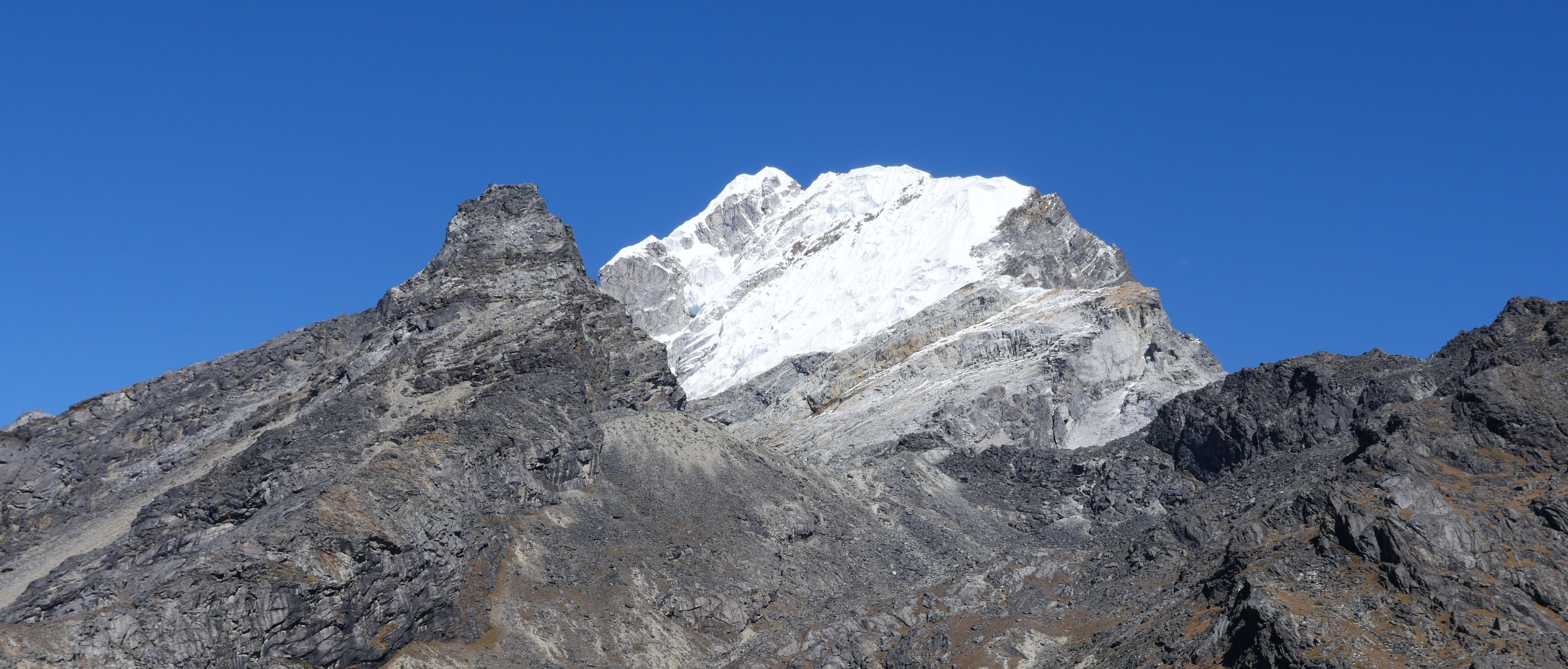 Lobuche East soars above the khumbu Valley at 6119 metres