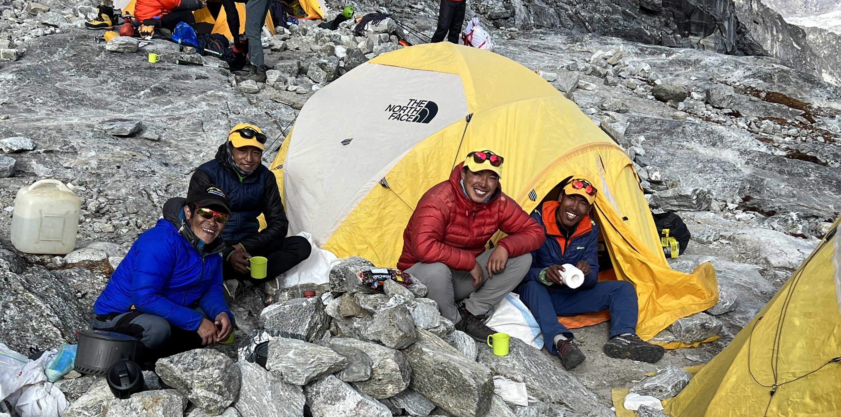 Adventure Consultants Sherpas at Lobuche High Camp