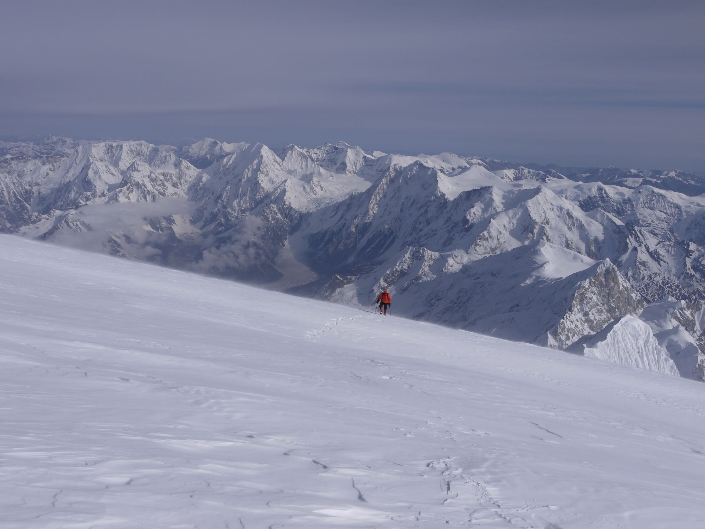 Summit plateau of Mt Manaslu