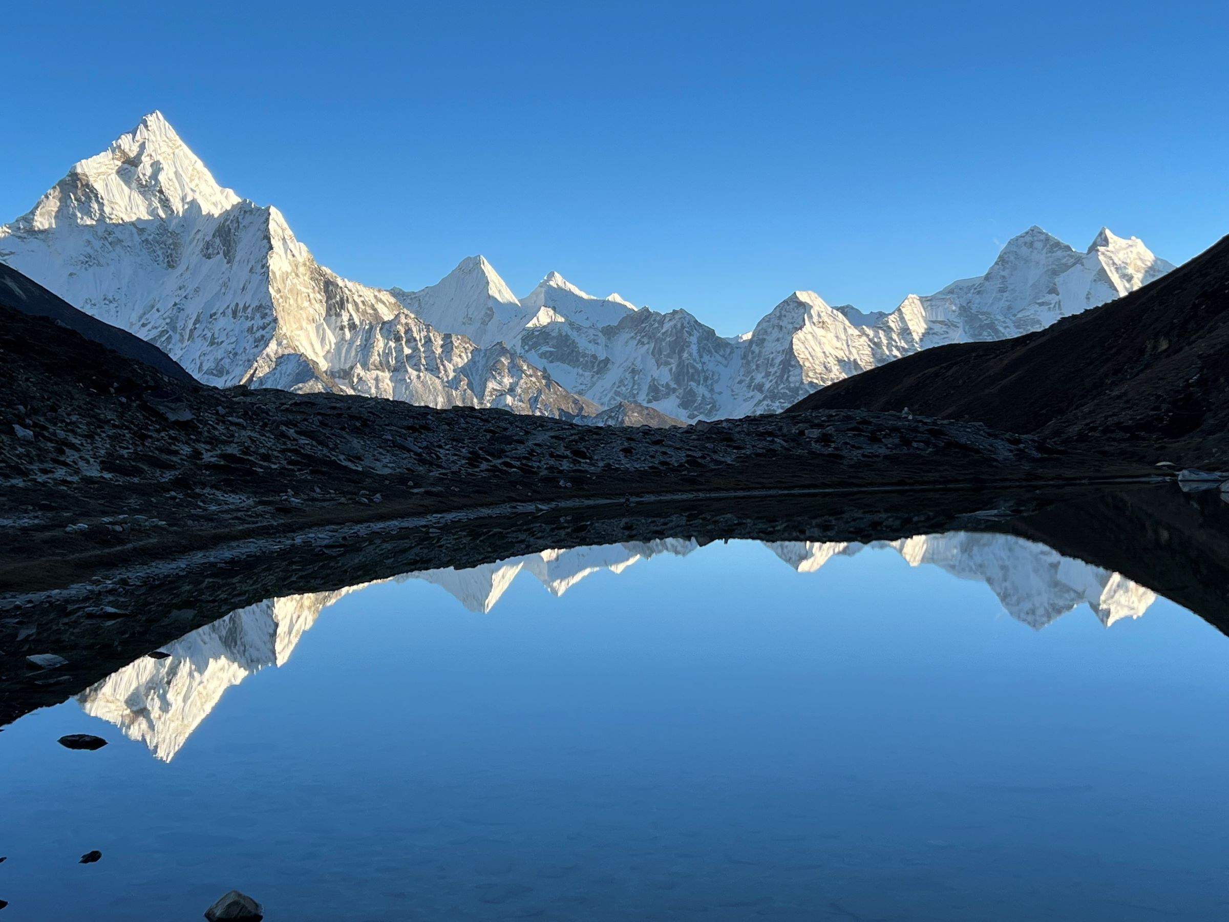 Sunset from Lobuche camp site