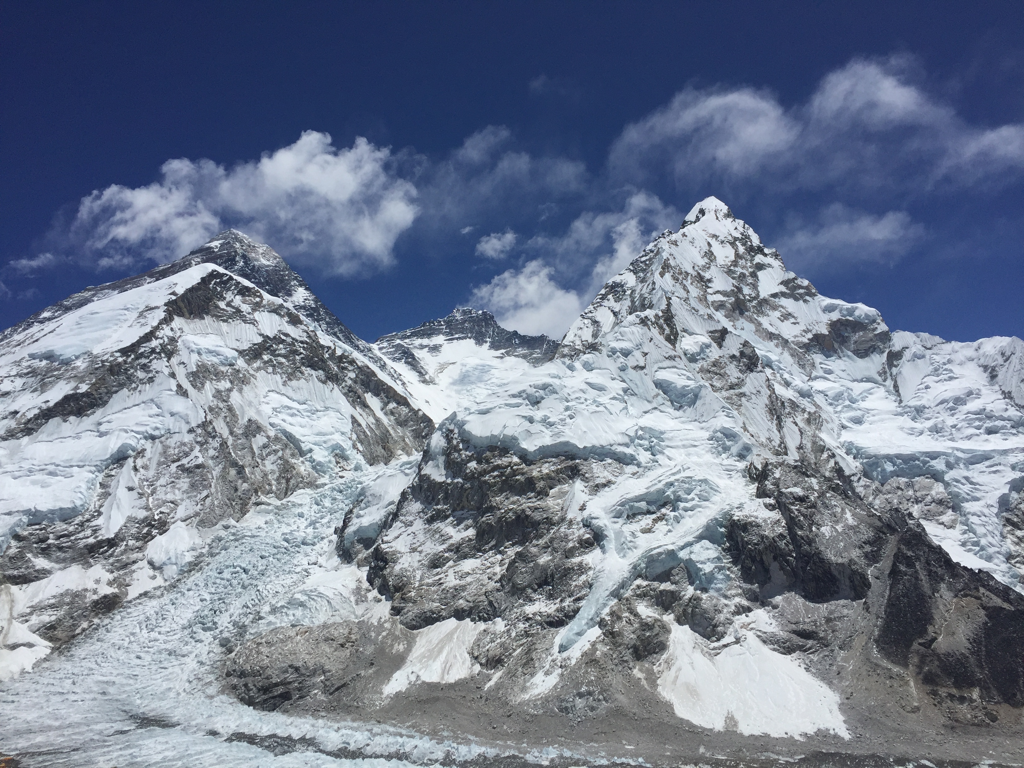 Everest Lhotse Nuptse Khumbu Glacier by Suze Kelly