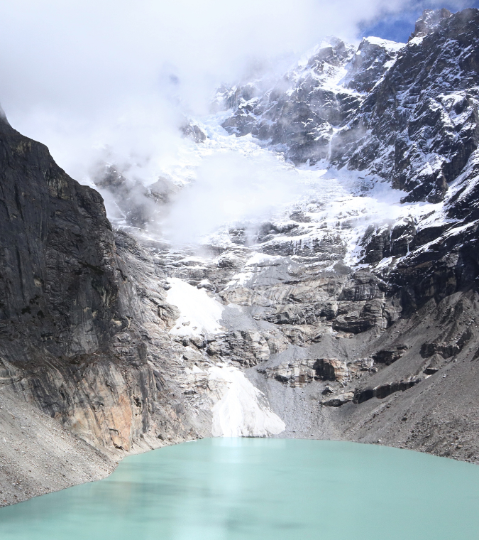 Spectacular glacier lakes