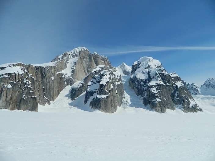 Moose's Tooth in Alaska from the Ruth Gorge