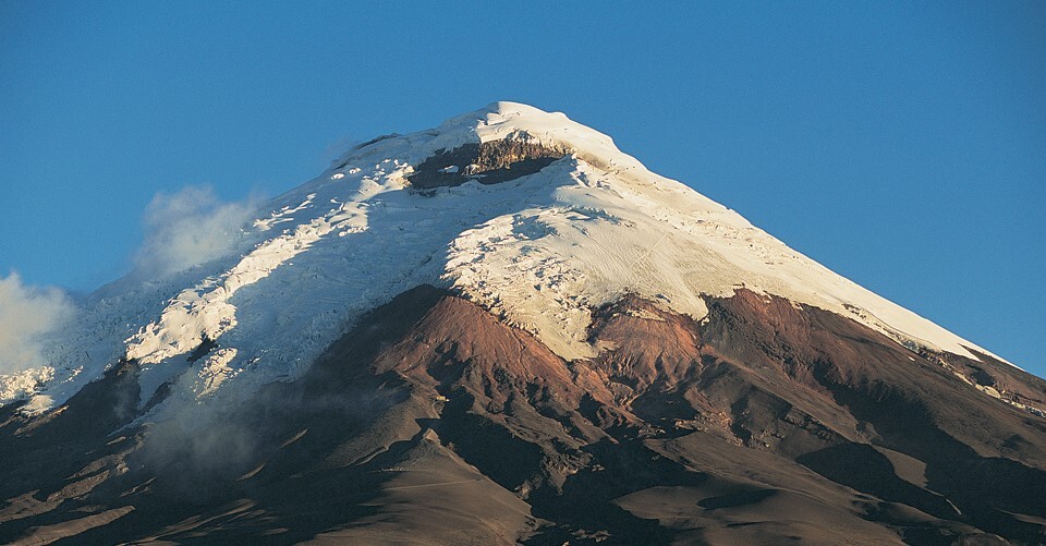 The stunning snow capped summit of Cotopaxi