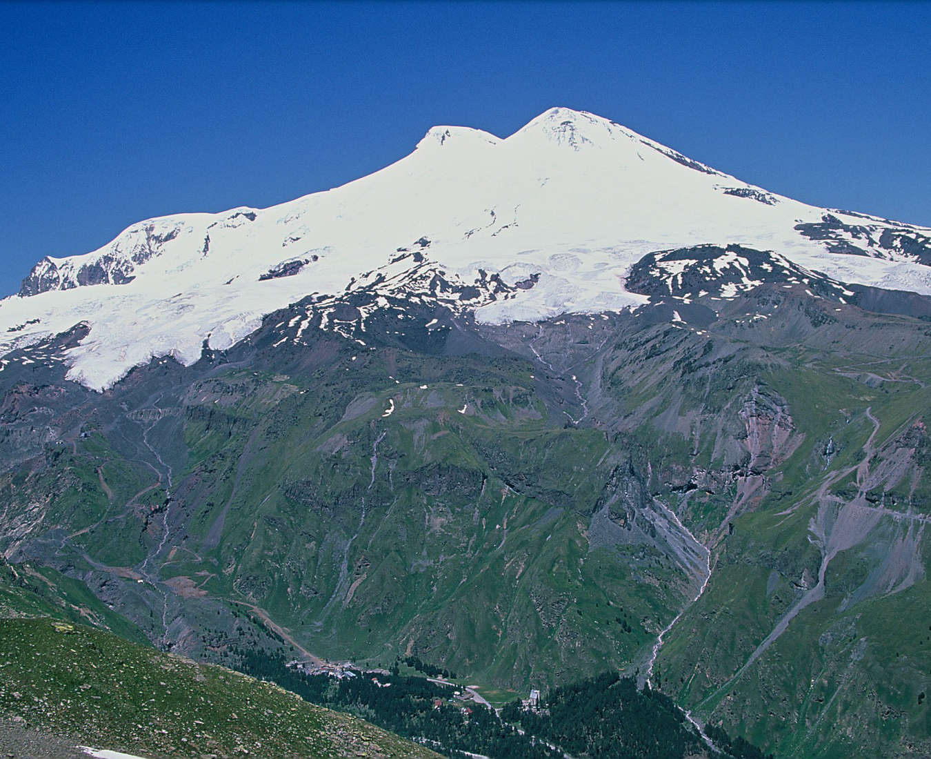 Mt Elbrus the highest peak on the European continent