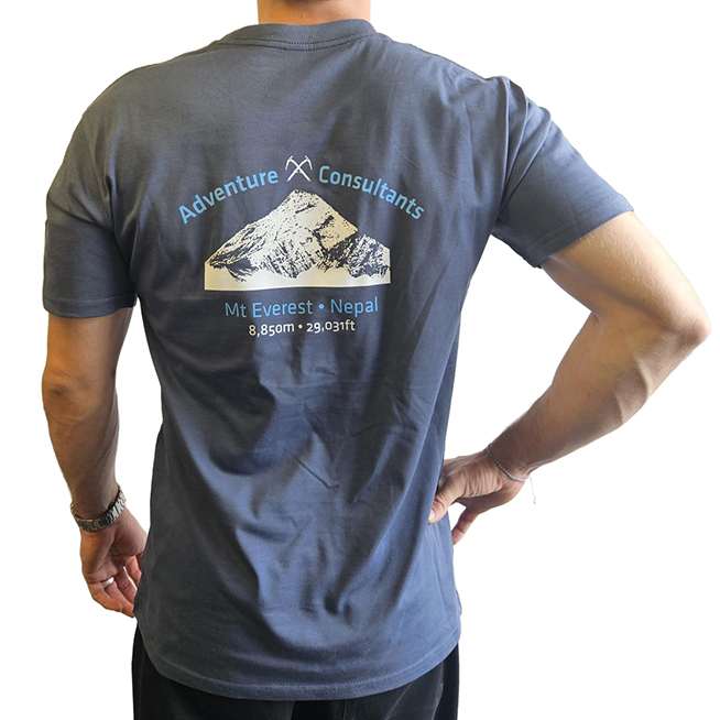 Adventure Consultants Mount Everest design t-shirt.